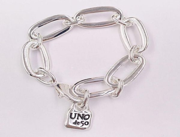 

new arrival authentic bracelet awesome friendship bracelets uno de 50 plated jewelry fits european style gift for women men pul0943336785, Golden;silver