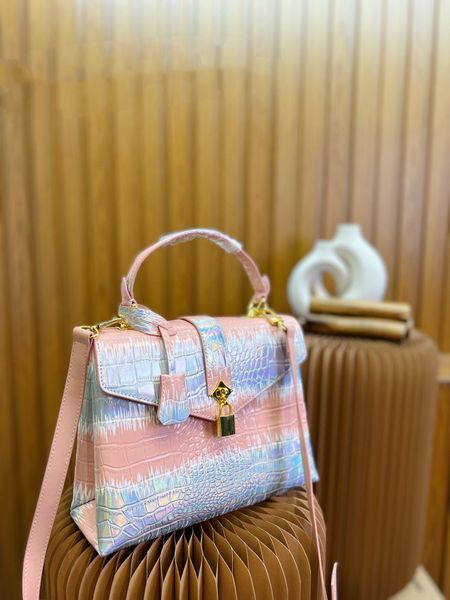 

women's leather tote bag luxury designers handbags fashion designer shoulder bags women crossbody bag handbag wallet 2023 rainbow laser