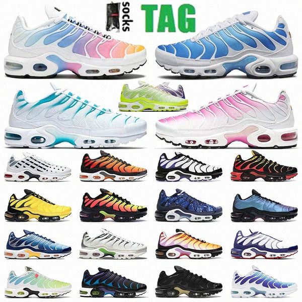 

lm tn plus running shoes mens black white university blue neon green hyper pastel blue oreo women breathable sneakers trainers outdoor sport