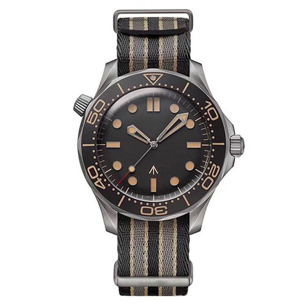 

diver 300m 007 edition mens watch automatic mechanical movement stainless steel sports male wristwatches, Slivery;brown