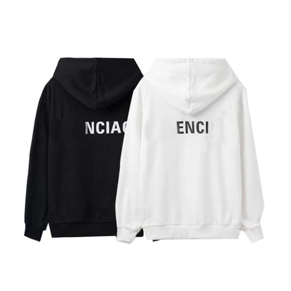 

autumn 2021 paris fashion women hoodie designer high-end cotton 4 colors mixed match men's sweatshirt large size m-5xl234b, Black