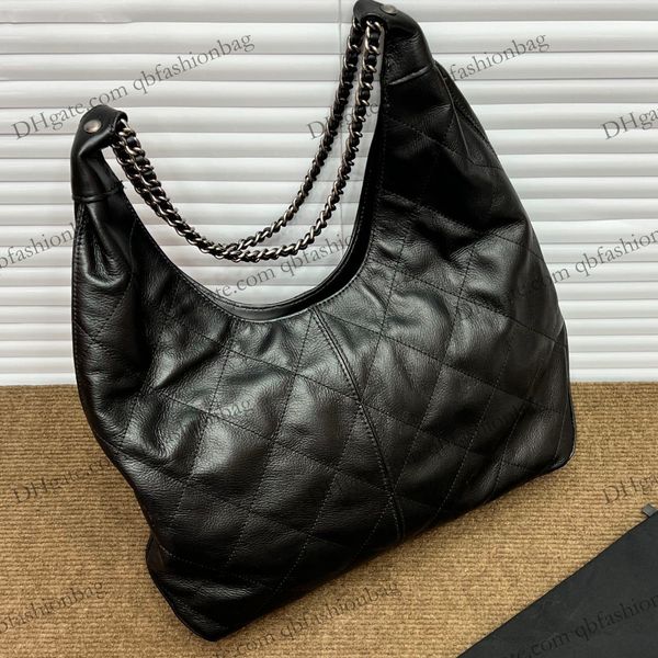 

french f/w underarm maxi shoulder bags calfskin leather half moon diamond quilted silver metal matelasse large capacity designer handbags cr