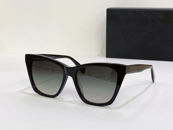 

cat eye sunglasses shiny black grey graident women glasses summer sunglass uv400 protection eyewear with box, White;black
