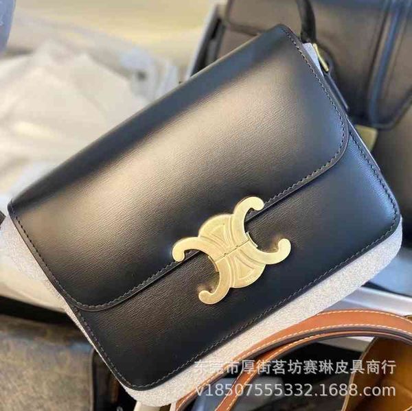 

guangzhou luxury women's bag triomphe tofu leather crossbody shoulder
