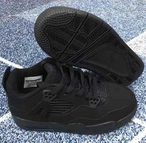 

brand shoes university paris 4 4s iv kids children boys basketball bred se neon black cat fire red pine green starfish mushroom white cement, White;red