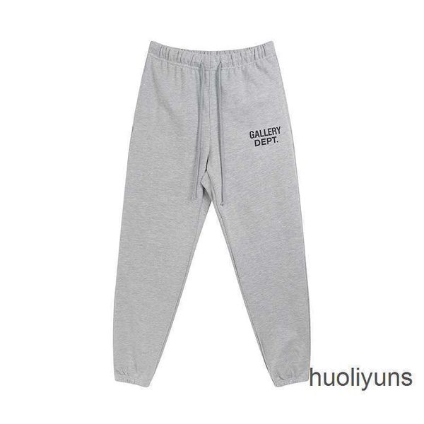 

pants galleryes sportpant dept gary letter printed drawstring casual designer cotton vwro, Black