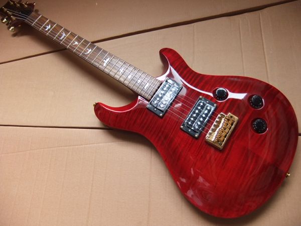 

new arrival custom red electric guitar with rosewood fretboard gold hardware 0718