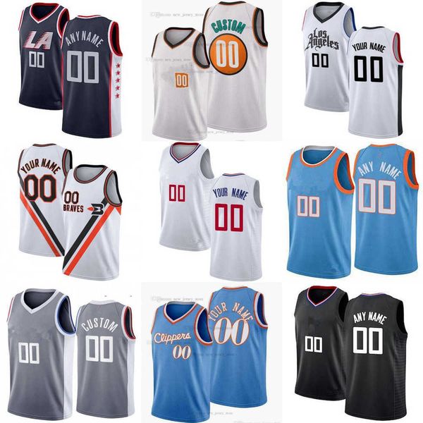 

75th custom jersey los angeles''clippers''men women youth nicolas 33 batum eric 12 bledsoe brandon 4 boston''a, Black;red