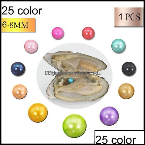 

pearl pearl loose beads jewelry wholesale 25color akoya oyster round 68mm freshwater natural ctured in fresh mussel farm supply drop otulz, White
