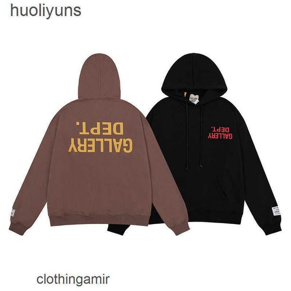 

sweater hoodies sweaters fashion man men's hoodie galleryes high dept street brand gary inverted print for men women bzen, Black