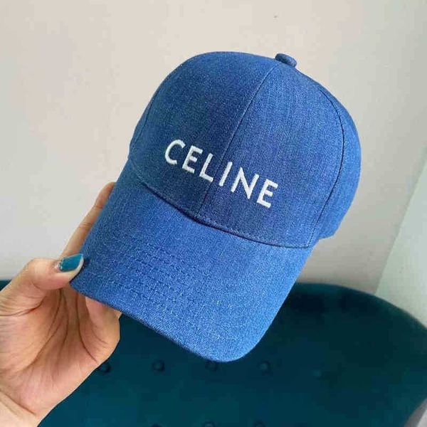 

celins ball caps designer hats celins new denim designer baseball cap star with high quality, Blue;gray