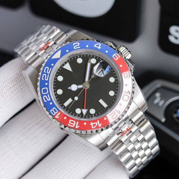 

luxury mens automatic mechanical ceramics watches 2813 movement 41mm full stainless steel swim wristwatches sapphire luminous watch montre d, Slivery;brown