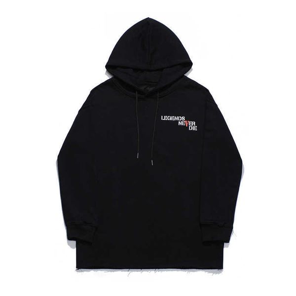 

hoodies & new in autumn and winter big butterfly print high street for men and women, Black