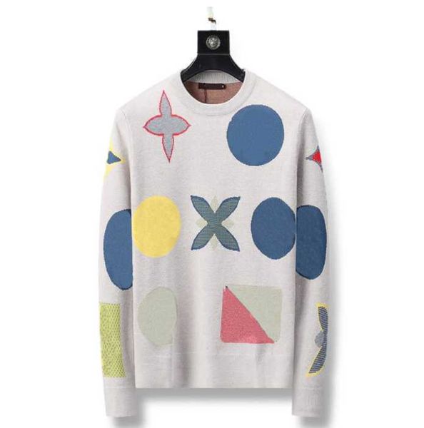 

designers sweaters luxury mens womens lattice letter print milano man paris fashion tees street long sleeve luxurys required element -3xl k, White;black