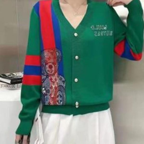 

women's sweaters v neck knitted cardigan new popular small fragrance loose early autumn ladies coat sweater, White;black