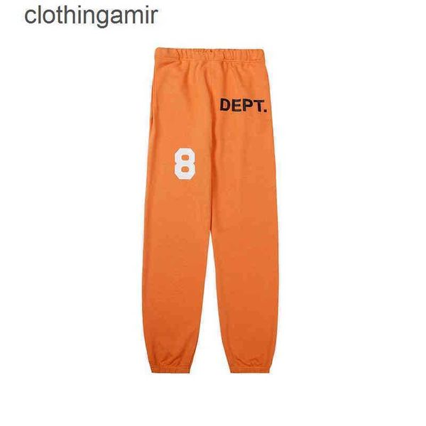 

mens winter galleryes autumn pants sweaterpant american dept dept tide hand-painted speckle stitching drawstring pant shorts s8xa, Black
