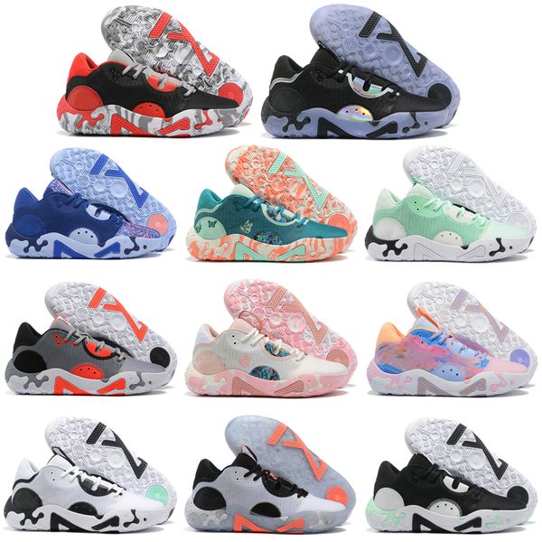 

basketball shoes pg 6 mens trainers sports sneakers white black mint blue paisley bred grey painted paul george men sneakers