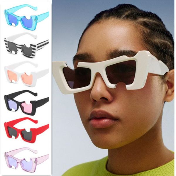

hip hop sunglasses personality gap sun glasses cat eye adumbral anti-uv spectacles eyeglasses ornamental, White;black