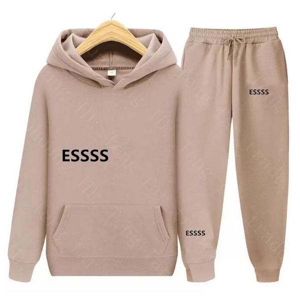 

22ss tracksuits designer tracksuits for men ess suits luxury sportswear autumn winter pa ow hoodies and pants set fashion sweatsuit women&#, Gray