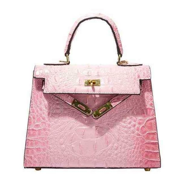 

luxury bags hemess handbag crocodile pattern large capacity kely bag women's new fashion powder designers leather handbags