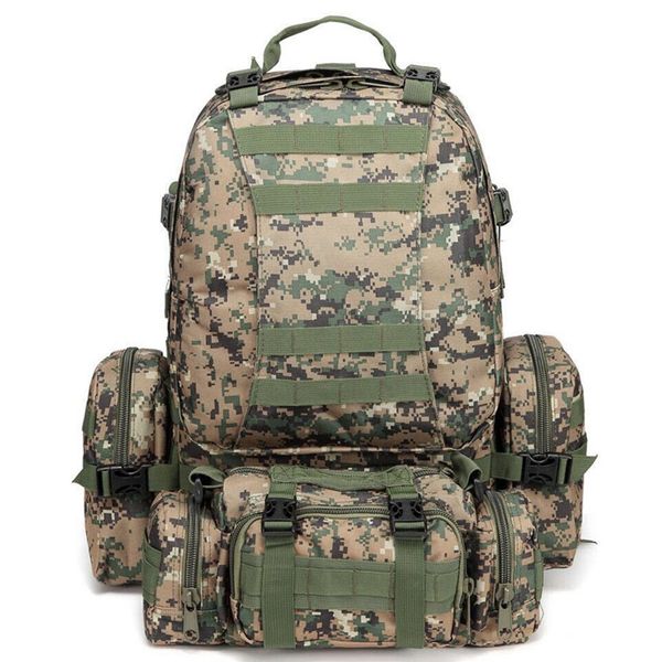 

combination climbing backpack outdoor sports bags waterproof mountaineering shoulder bag camouflage military tactical laprucksack tactical p