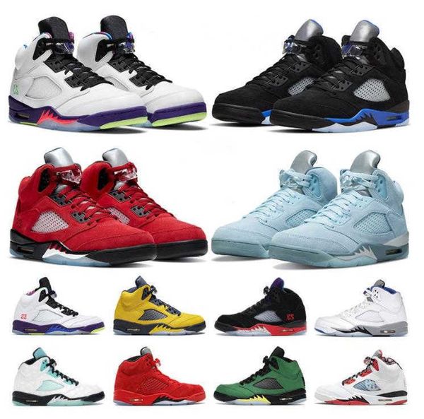 

new jumpman 5 jumpmans 5s mens basketball shoes raging bull racer blue bird fire red stealth green bean easter alternate grape sports women