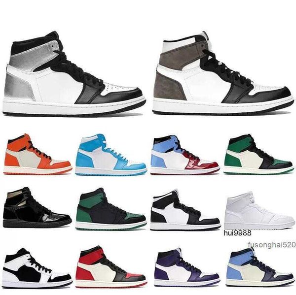 

2023 jumpman 1 1s mens og basketball shoes obsidian unc hyper royal university blue lucky green twist women sneakers trainers size 36-46jord