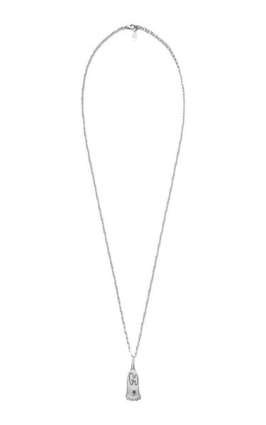 

iter women ghost necklace men039s and women039s s925 silver alphabet it pendant5592185