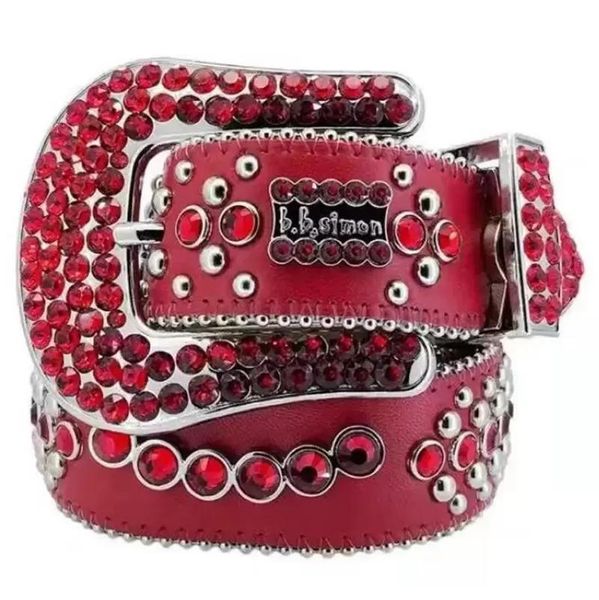 

Luxury Designer Bb Belt Simon Belts for Men Women Shiny diamond belt Black on Black Blue white multicolour with bling rhinestones as gift 2023a1a