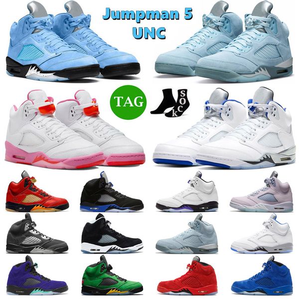 

men basketball shoes 5s raging red stealth white cement metallic international flight oreo women retro racer blue green bean sports sneakers