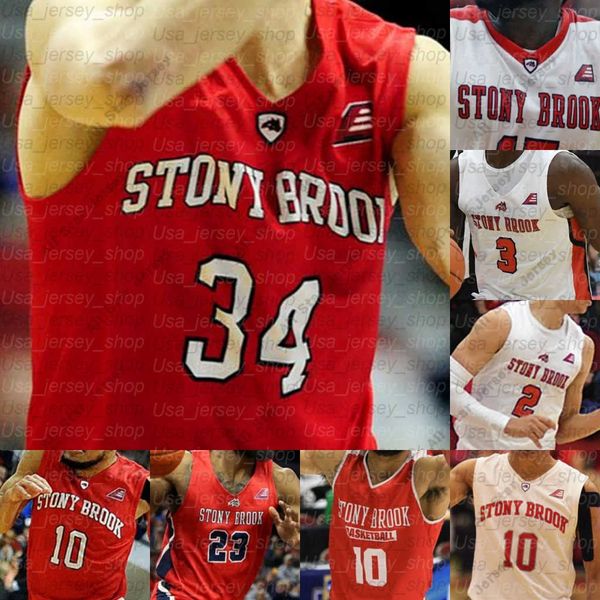 

basketball jerseys custom stony brook seawolves basketball jerseys elijah olaniyi makale foreman andrew garcia miles latimer gueye otchere, Black;red