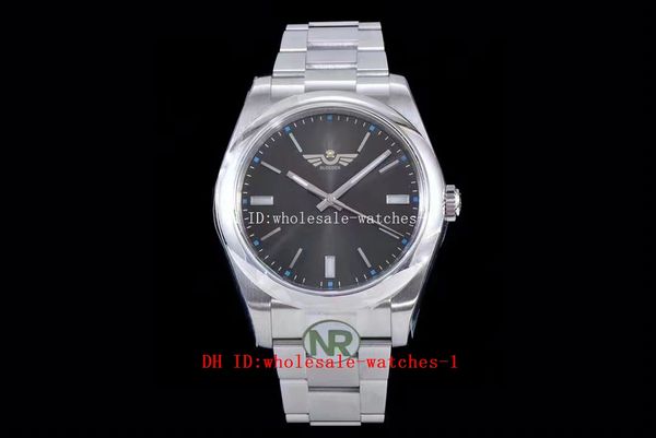 

nr maker watches 39mm 114300 oyster president black dial th-11.7mm sapphire strong luminous 2836 movement mechanical automatic 904l mens wat, Slivery;brown