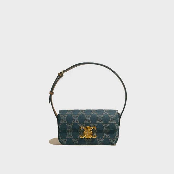 

new vintage denim canvas bag fashion french stick shoulder middle ancient hand female