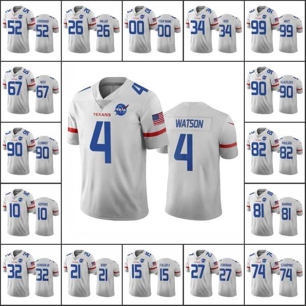 

football jersey wholesale custom houston''texans''men #4 deshaun watson 99 j.j. watt 34 john reid''nfl'&#, Black;red