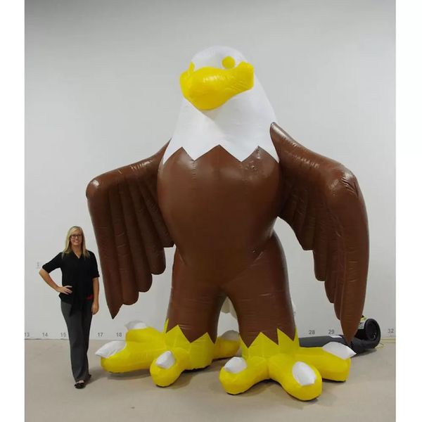 

custom 20ft giant inflatable eagle balloon flying hawk mascot for outdoor advertising