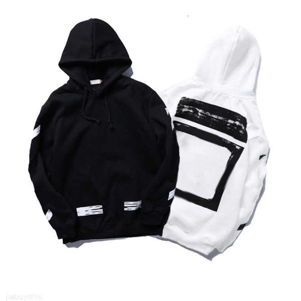 

men's sweatshirts 2021designers hoodies men women off fashion streetwears man pullover winter loose hooded offs clothing high quality, Black
