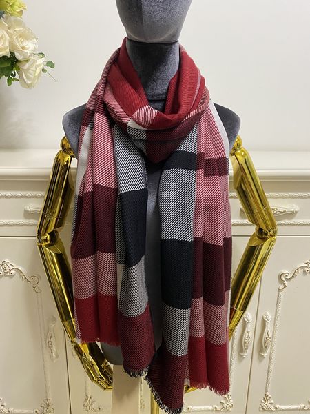 

women's long scarves pashmina 100% cashmere material embroidery letter pattern size 200cm - 60cm, Blue;gray