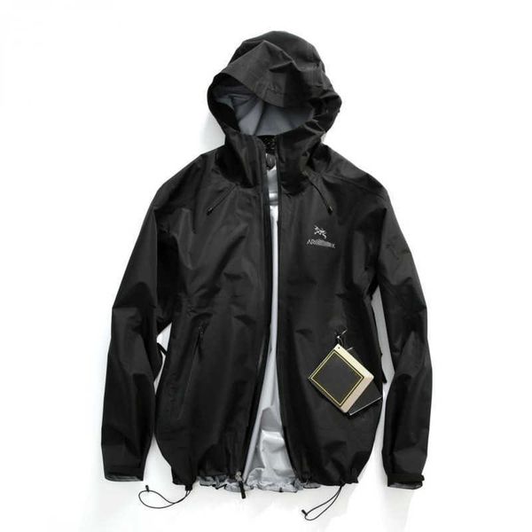 

arc men designer storm jacket clip waterproof breathable hooded coat women outdoor zippered cardigan sportswear, Black;brown