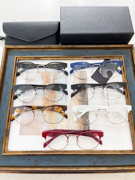 

men and women eye glasses frames eyeglasses frame clear lens mens womens 86wv latest random box, Silver