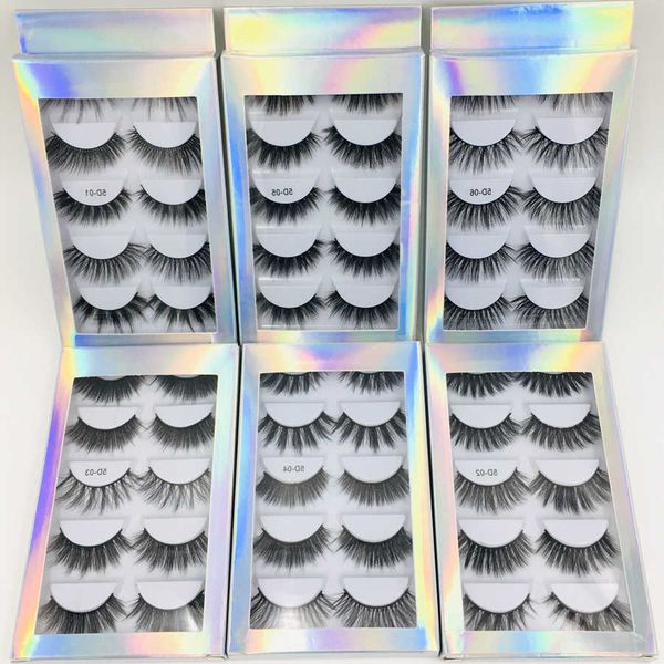 

3d mink eyelashes natural false eyelashes long eyelash extension faux fake eye lashes makeup tool 5pairs/set