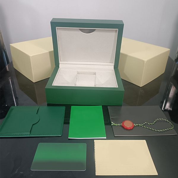 

rolex luxury gmt watch mens watch box cases original inner outer womans watches boxes men wristwatch green boxs booklet card 116610 116500 s, Black;blue