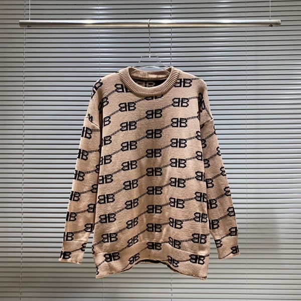 

men's plus size hoodies sweatshirts in autumn / winter 2022acquard knitting machine e custom jnlarged detail crew neck cotton 8s76ws, Black;brown