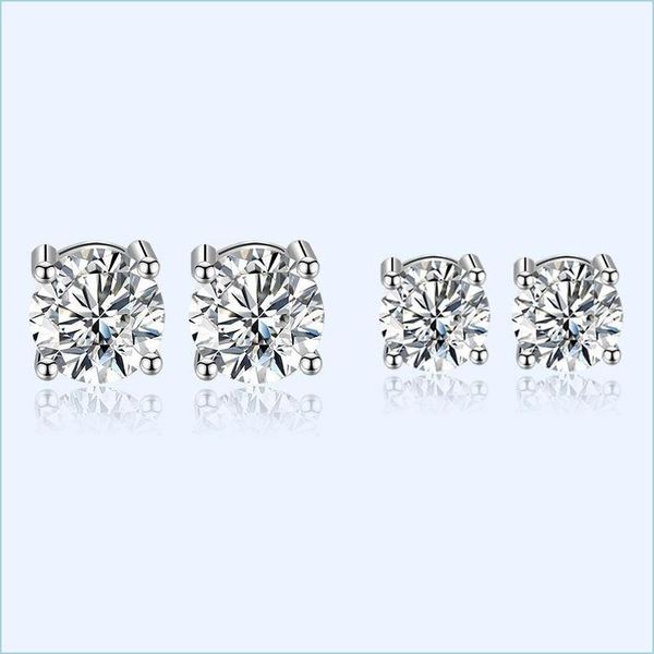 

stud stud 925 sier jewelry earrings with zircon gemstone accessories for women wedding party birthday gifts wholesale drop delivery 2 dhnre, Golden;silver
