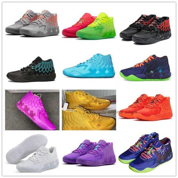 

buy lamelo ball mb01 rick morty men basketball shoes for sport shoe trainner sneakers us5.5-us12245v