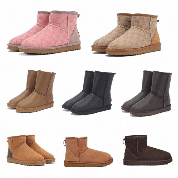 

designer boot luxury womens snow mini ankle short leather winter platform boots chestnut grey black bow tie women ladies girls booties stiva