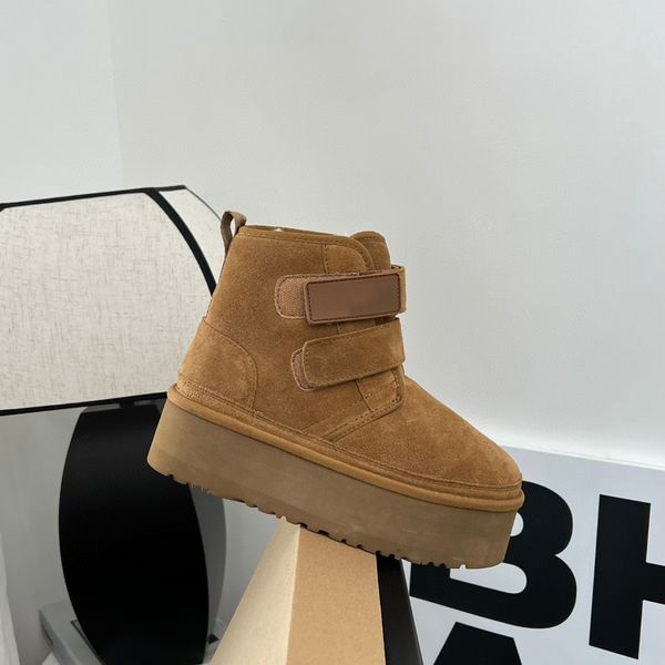 

mini bailey bow women snow boots ankle short neumel platform boots winter shoes luxury black chestnut classic womens ladies girls booties de