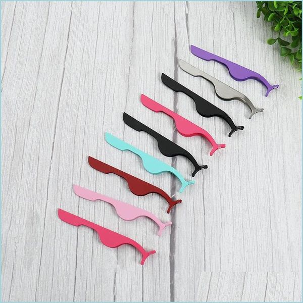 

eyelash curler mtifunction eyelash curler clips tweezers auxiliary device false eyelashes eye lash clip beauty makeup tool with opp dhwhc