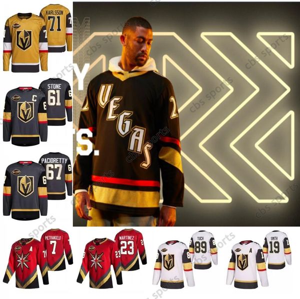 

vegas golden knights mark stone reverse retro jersey phil kessel jack eichel reilly smith alex pietrangelo shea weber robin lehner jonathan, Black;red