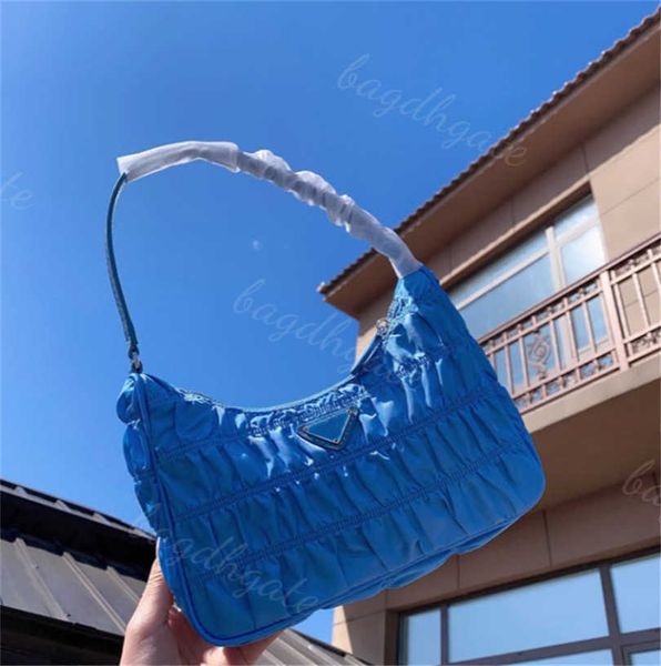 

designer luxury bag women shoulder pleated fashion style lady hobos baguettes handbags multiple solid color