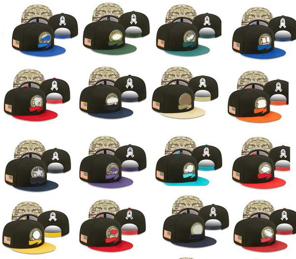 

run salute to service snapback hats football hat teams caps snapbacks adjustable mix match order all team kingcaps store 2022 fashion dhgate, Black;white